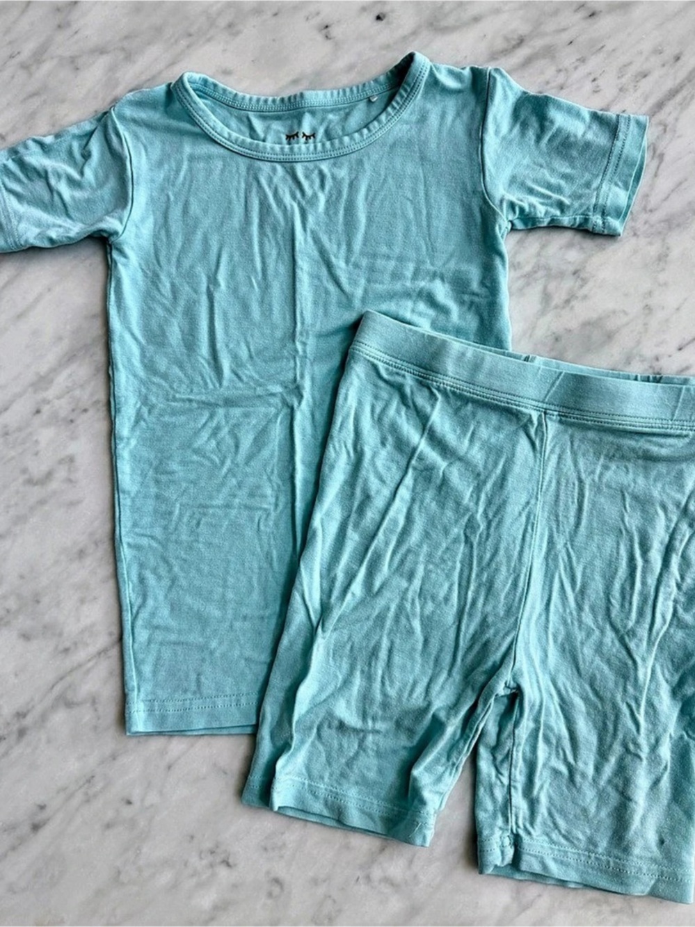 Little Sleepies 5/6 Bamboo Pajama Set in Aqua